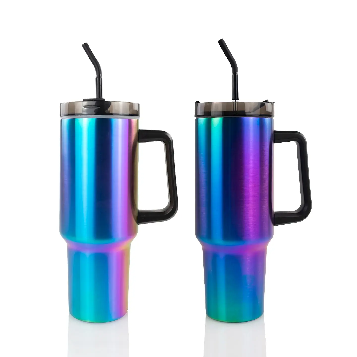 Hogg 40oz Traveler Tumbler - Electric Blue, Insulated, Lid, Silicone, Water Bottles, Stopper, Straw
