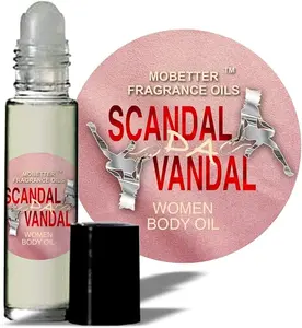 MOBETTER Scandal Da Vandal Women's Body Oil - 100% Pure Fragrance Oil, Alcohol-Free, Long-Lasting Scent, Travel-Size Roll-On Bottle