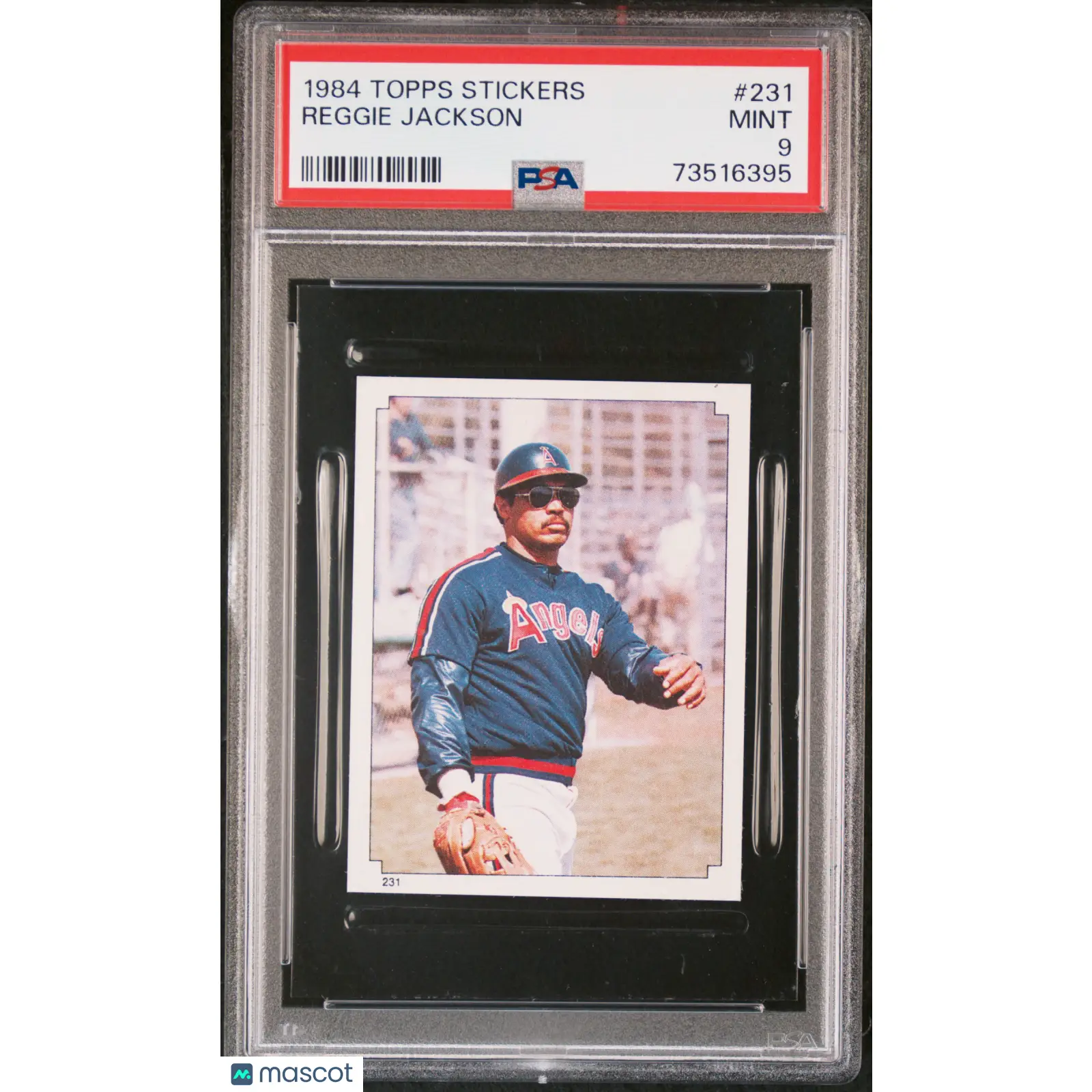 Reggie Jackson PSA 1984 Topps Stickers Baseball #231 9 73516395