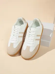 Women's Lightweight Lace-Up Casual Shoes, Breathable Cushioned Sole, Non-Slip Rubber Bottom, All-Season Low Top Sports Sneakers