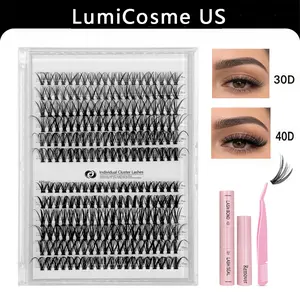 30/40 Cluster Lash Kit  DIY Free Application  Create Natural Voluminous Eyes  Easy for Beginners