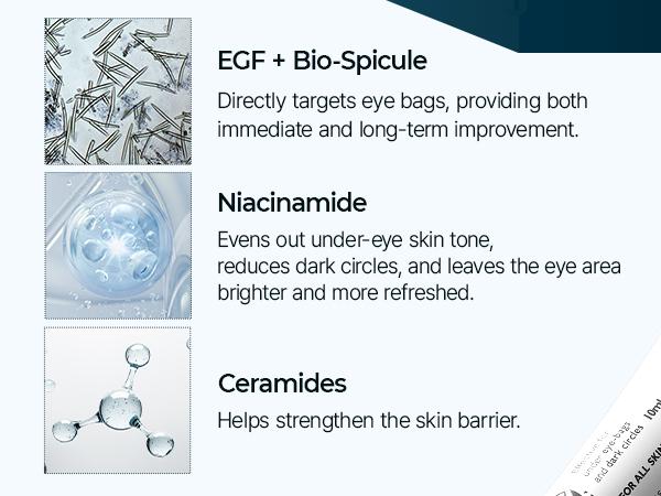 [Dr.Melaxin Official] Eyephalt Eye Cream | Eye Bag Remover Puffiness, Dark Circles, Wrinkles, Eye Skin Care EGF Anti-Aging, Niacinamide & Ceramide, 0.33 fl.oz