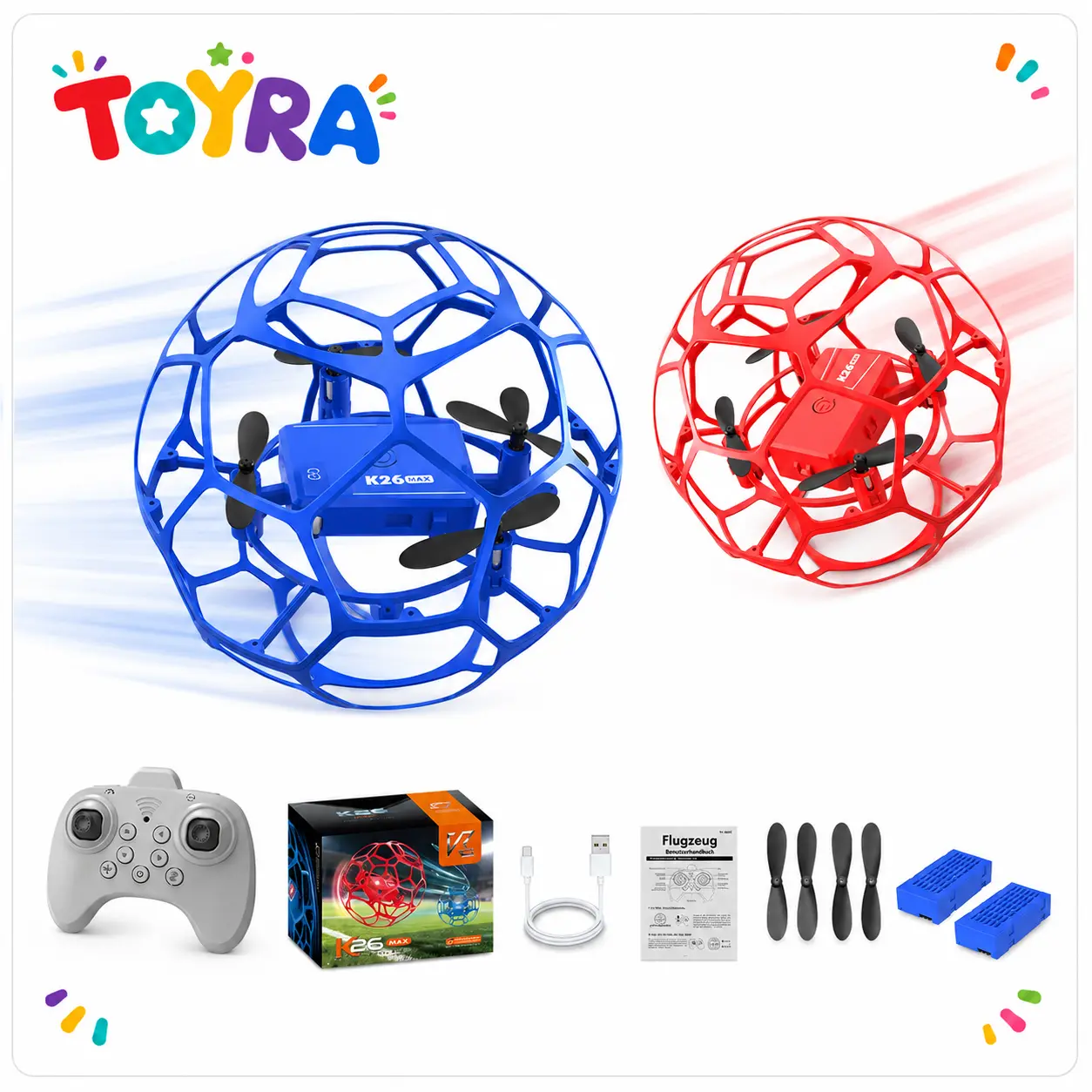 Mini Soccer Drone, Beginner Friendly, 360° Flip Stunt, Indoor Outdoor Quadcopter Mini Soccer Drone, Beginner Friendly, 360° Flip Stunt, Indoor Outdoor Quadcopter