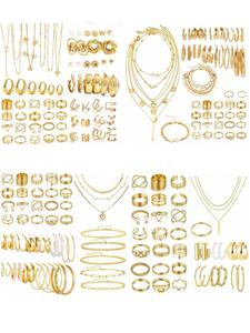 women's elegant vintage jewelry set, fashion trendy couple jewelry set for party, daily clothing decor, maximalist jewelry for birthday gift, cute jewelry