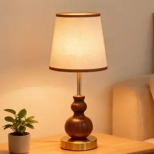 Wood Texture Living Room Decorative Table Lamp, Reading Light, Hotel Bedside Lamp, Outdoor Camping Lamp, Ramadan Gift Lamp, Home Decor Light