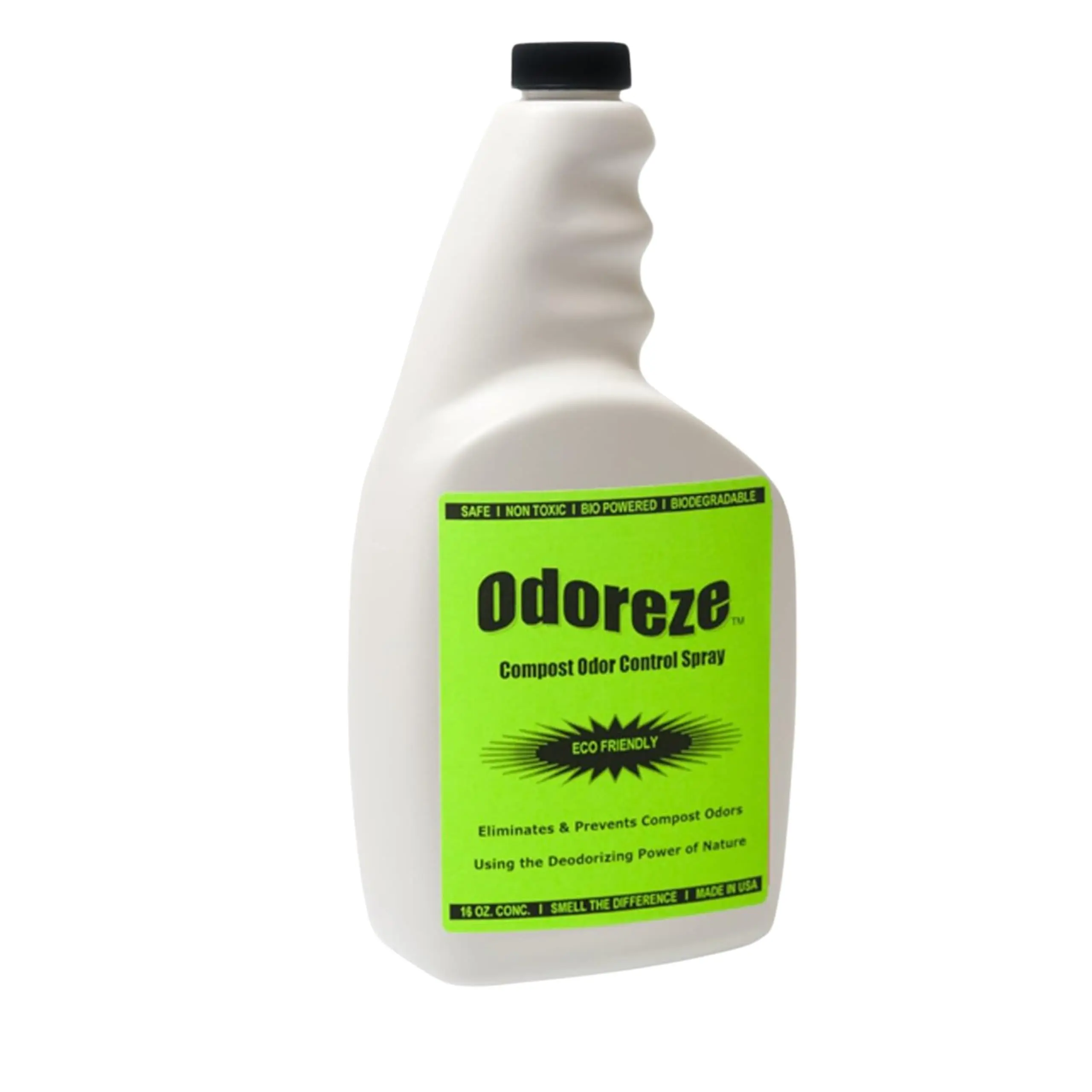 ODOREZE Natural Probiotic Compost Smell Eliminator Spray: 16 oz. Concentrate Makes 64 Gallons to Stop Composting Stench