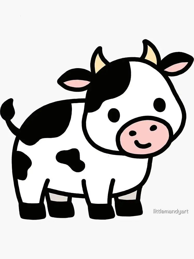 Cow Lover Sticker, Farm Animal Vinyl Decal, Cute Animal Graphic