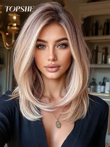 Topshe Ash Color 13x6 HD Lace Front Wig, Shoulder Length Medium Curly Hair, High Temperature Resistant, Heat Resistant Wigs, Comfortable Breathable, Perfect for Christmas, Natural Looking Wig