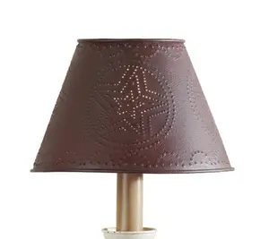 Burgundy Metal Star Lamp Shade