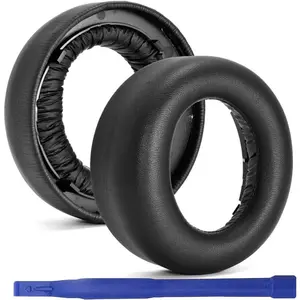 ROGEE PS5 Replacement Ear Pads Cushions for   5 Pulse 3D PS5  Headset, Ear Pads for  PS5 Pulse 3D with Noise Isolation Memory  & Soft Protein Leather(Black)