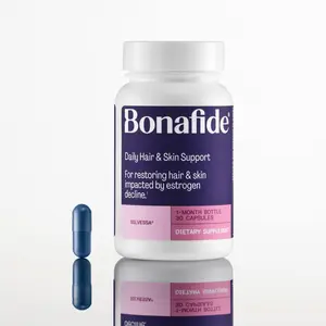 Bonafide Silvessa Hair & Skin Support Capsules – Hormone-Free, Drug-Free Daily Nourishment for Hair & Skin During Menopause – 30 Day Supply (30 Capsules)
