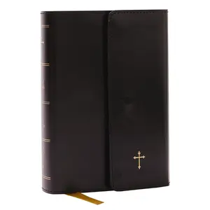 KJV Compact Bible w/ 43,000 Cross References, Black Leatherflex with flap, Red Letter, Comfort Print: Holy Bible, King James Version: Holy Bible, King James Version by Thomas Nelson [Leathersoft Book]