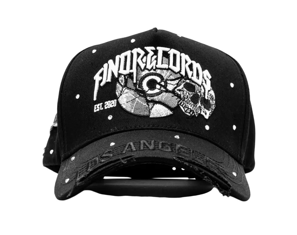 GALLO FINO "F THE HYPE" FINO RECORDS SNAPBACK HAT FULL SET GFFRECORDS BLK
