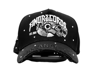 GALLO FINO "F THE HYPE" FINO RECORDS SNAPBACK HAT FULL SET GFFRECORDS BLK