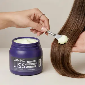 Protein Hair Straightening Mask 250g: Deeply repairs dry and frizzy hair, says goodbye to lion's mane, and transforms straw-like hair into silky smoothness. Haircare.based hair products