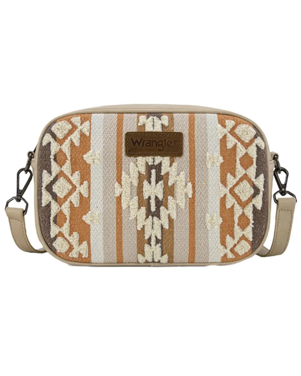 Wrangler Women's Women'S Sherpa Southwestern Print Canvas Crossbody Bag - Wg313-8365Tn
