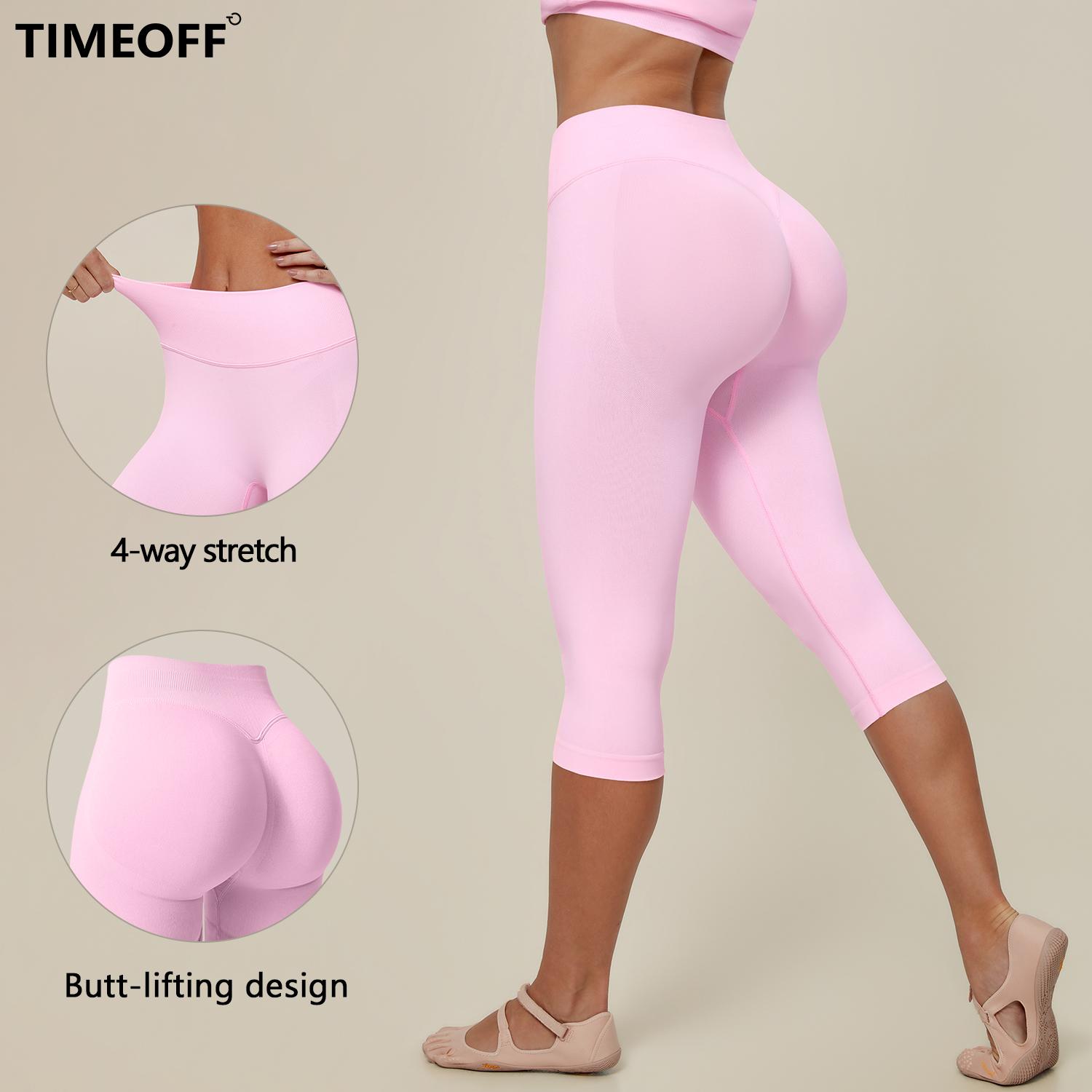 TIMEOFF Women's High Waist Capri Leggings - 4-Way Stretch Butt-Lifting High Hip Bottoms, Seamless Breathable Fabric, Tummy Control, Non-Slip Elastic Waistband, No Ride-Up | Ideal for Yoga, Gym | Women's Clothes, Clothes TIMEOFF Women's High Waist Capri Leggings - 4-Way Stretch Butt-Lifting High Hip Bottoms, Seamless Breathable Fabric, Tummy Control, Non-Slip Elastic Waistband, No Ride-Up | Ideal for Yoga, Gym | Women's Clothes, Clothes