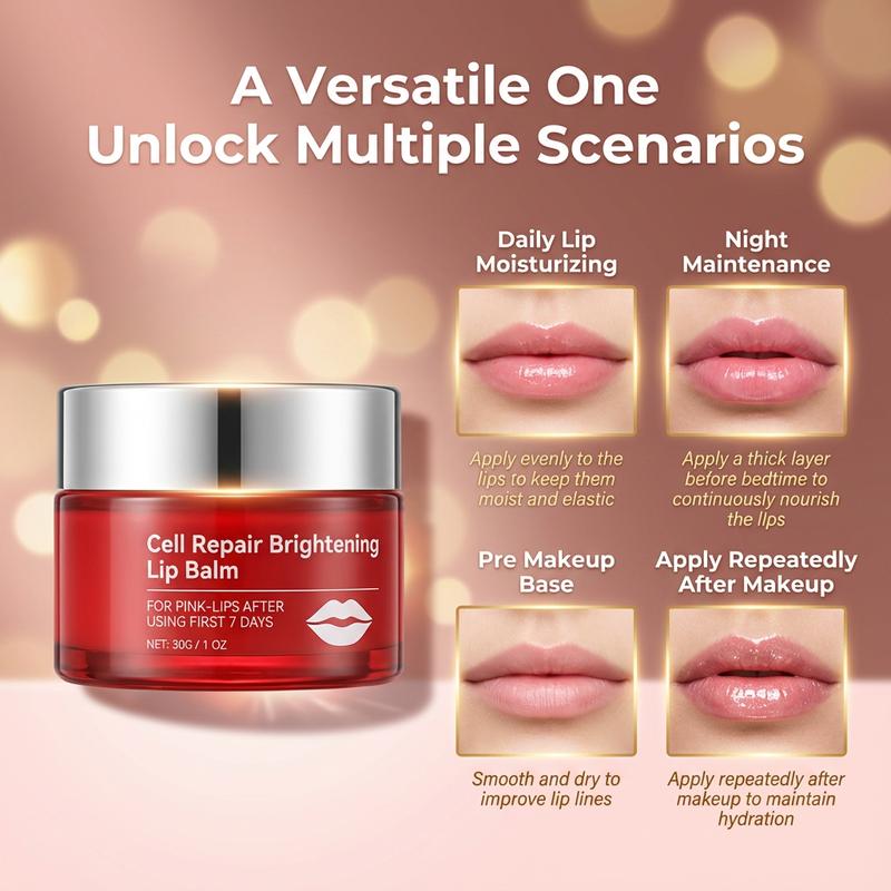 NovacaraX Lip Brightening Balm – Unisex Formula for Dark Lips, Smoker’s Lips & Pigmentation – Softening, Moisturizing & Long-Lasting Protection