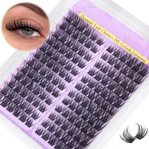 Individual Eyelash Bundles False Eyelashes, Cosmetic Eyelash Extension, 1 Box Natural Look Eyelash Extension Kit, Self Grafting Curl Diy Lash Kit, Eye Makeup Enhancement False Eyelashes for Women & Girls, DIY Eyelash Extensions, High Quality