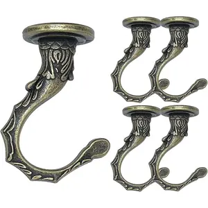 5 Sets Swag Ceiling Hooks Heavy Duty Swag Hook with Hardware for Hanging  Ceiling Installation Cavity Wall Fixing (5 Sets Bronze)