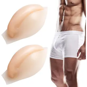 2 Packs Upgraded Male Bulge Enhancer, Men's Silicone Enlarging Underwear Cup Sponge Pad, Durable, Comfortable & Natural Fit, Suitable for Leggings and Swimwear for Various Suits and Slacks