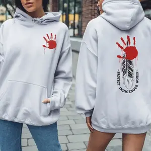 Protect Indigenous Women Red Hand - Unisex T-Shirt/Hoodie/Sweatshirt - Two Sides GRTE