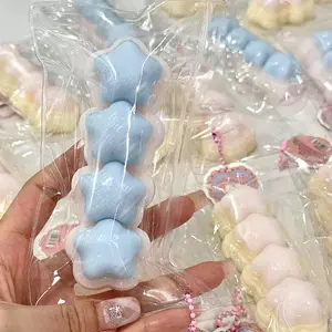2025 New Gifts Stars four consecutive pinch butter stick decompression toys decompression vent slow rebound boys and girls toys children adult toys mesh ball