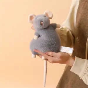 Cute Flower Mouse Plush Toy, Cuddly Stuffed Animal, Soft Fluffy Filled Animal, Pet Friendly, Room Decor, Kids Birthday, Mother's Day Gift, Graduation, Wedding