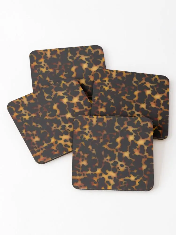 4pcs Coaster Set tortoiseshell tortoise shell Coasters