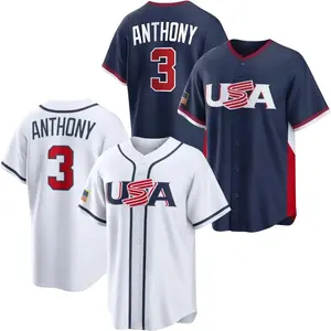 Navy and White Men's 03 USA Baseball Jersey 2026 World Baseball Shirt, WBC 2026 Jersey Baseball, Shirt Unisex Full Size S- 4XL, National Sports Fan Jersey Shirt, Gifts