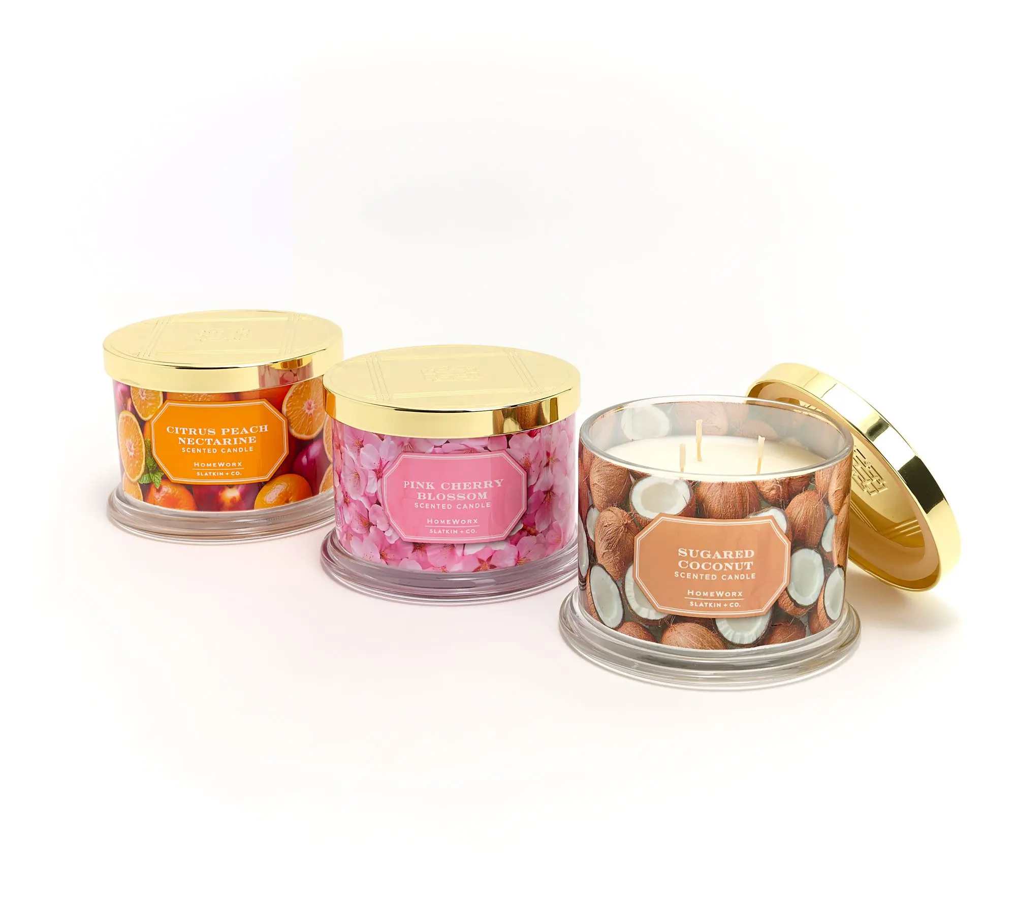 HomeWorx by Slatkin + Co. S/3 14oz Springtime Treats Candles HomeWorx by Slatkin + Co. S/3 14oz Springtime Treats Candles