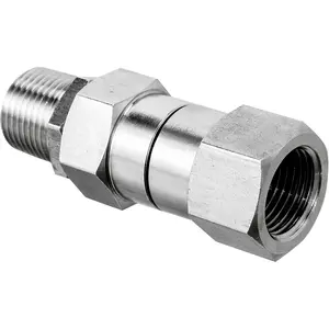 Pressure Washer Swivel, 3/8 Inch NPT Thread Pressure Washer Fittings, 5000 PSI, Stainless Steel