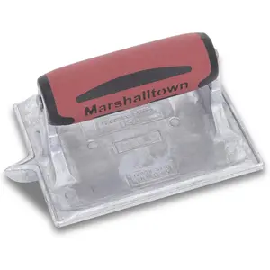 MARSHALLTOWN Heavy-Duty Zinc Hand Groover, 6 x 4 3/8 inch, DuraSoft Handle, Concrete,  the , 833D