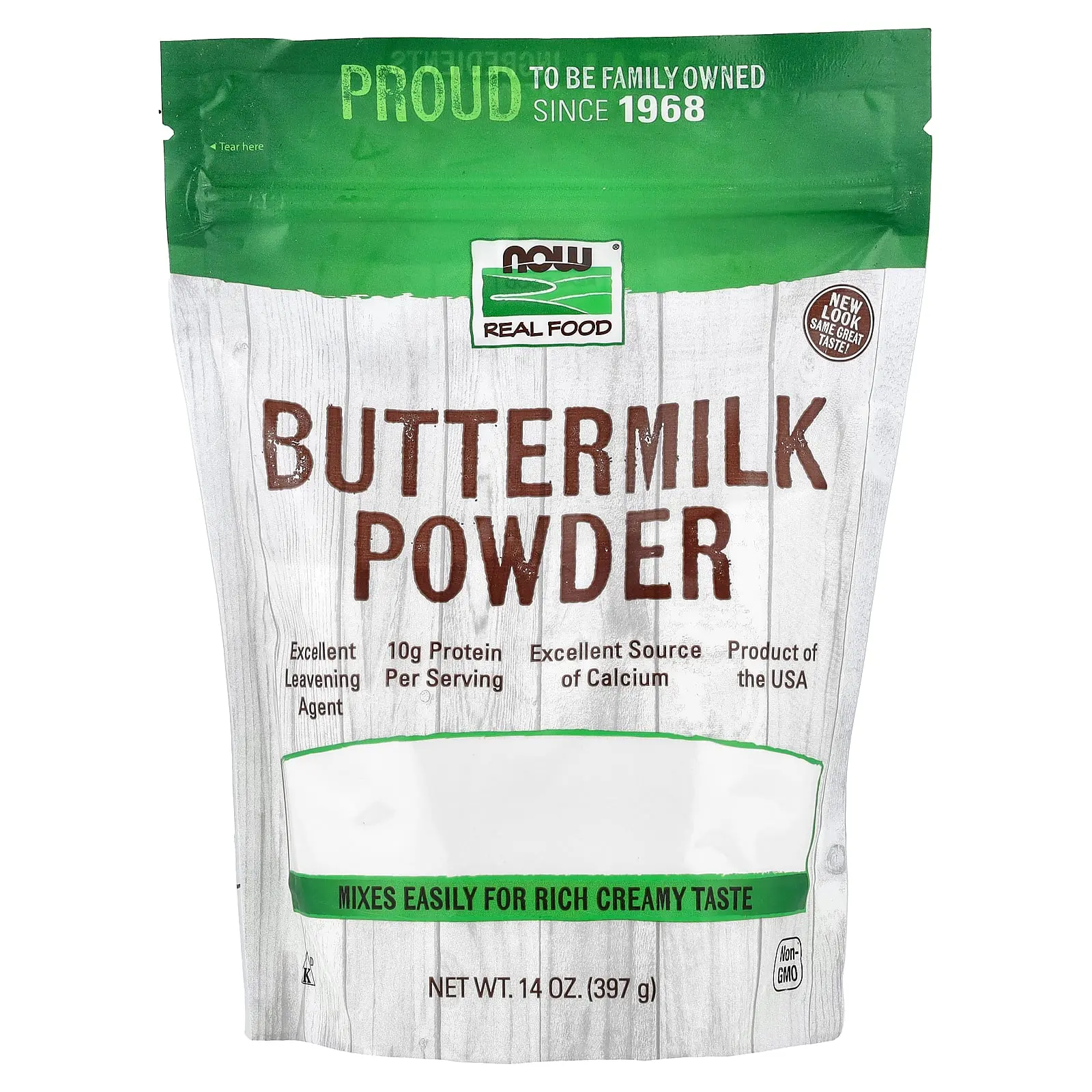 NOW Foods Real Food, Buttermilk Powder, 14 oz (397 g)