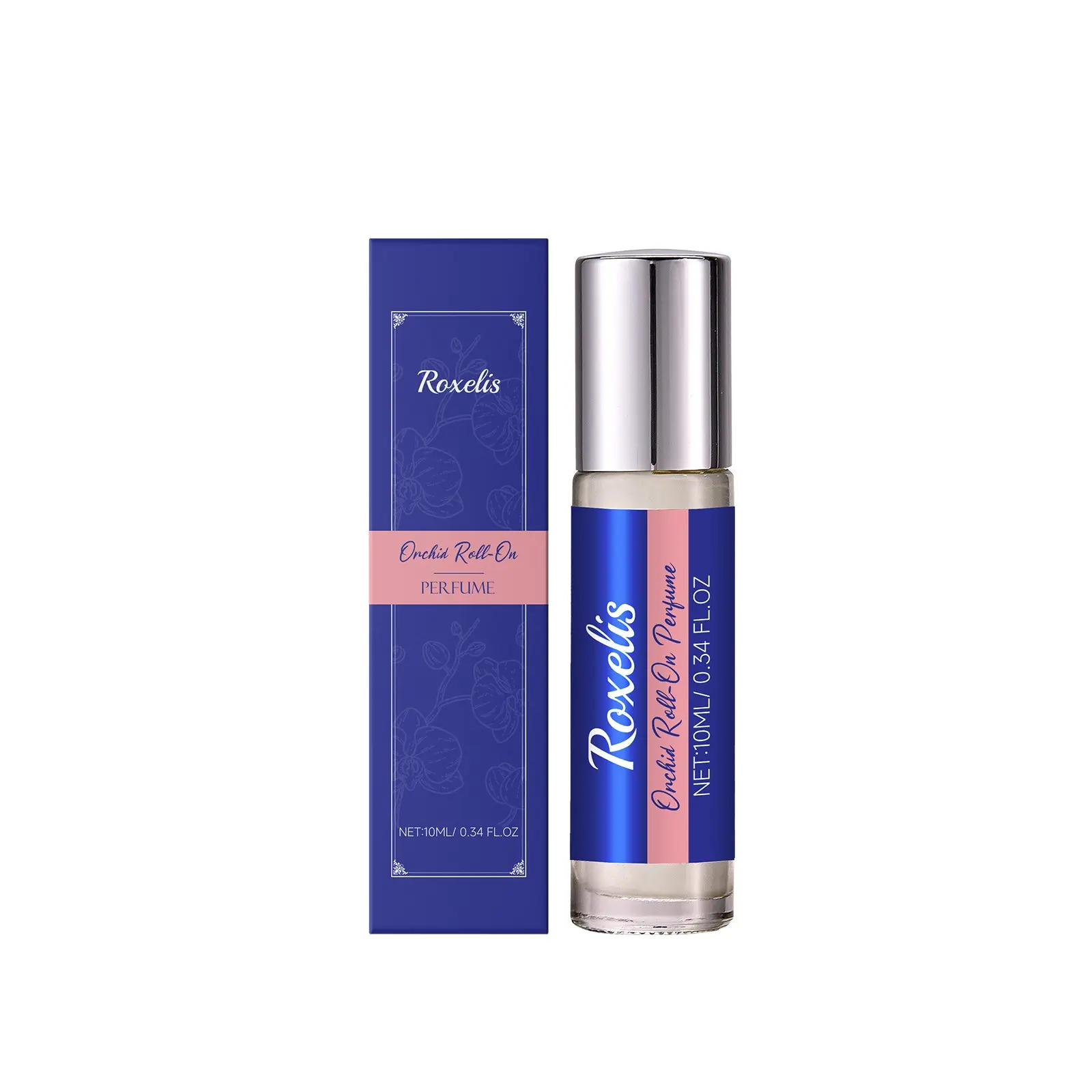 Roxelis Orchid Roll-On Perfume, Natural Orchid & Vanilla Extracts, Long-Lasting Romantic Floral Scent, Portable Travel Size, Gentle Non-Irritating for Sensitive Skin, Pheromone Eau De Toilette, Daily Use Fragrance, Floral Fragrances