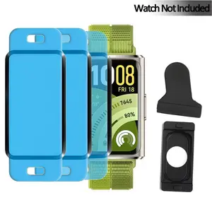3pcs Composite Film + Locator + Scraper for Huawei Band 11 Pro, Anti-Scratch Screen Protector, Quick Install Soft Film, Huawei Band 11/11 Pro