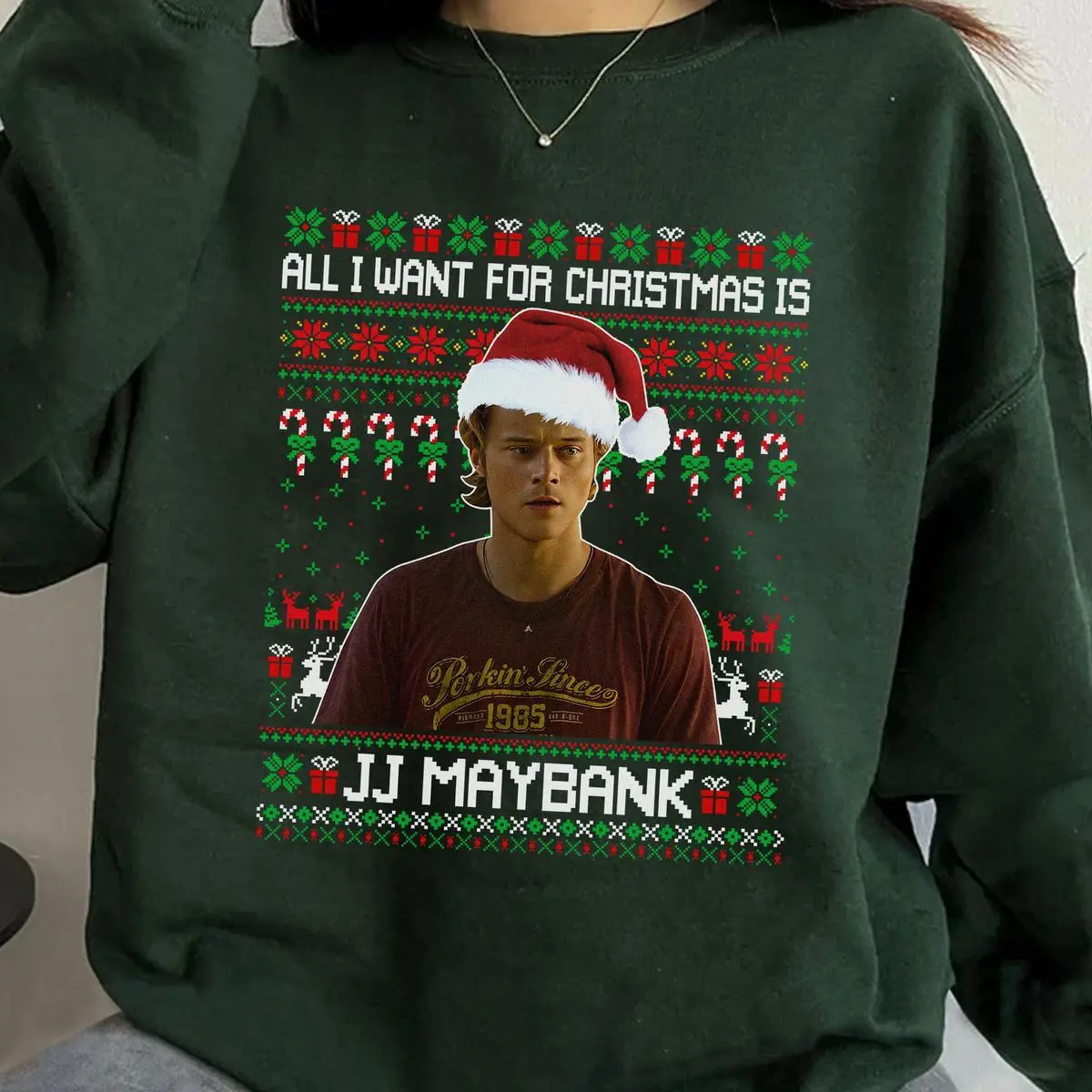 All I Want For Christmas Is JJ May.b3nk Sweatshirt Funny Christmas Shirt