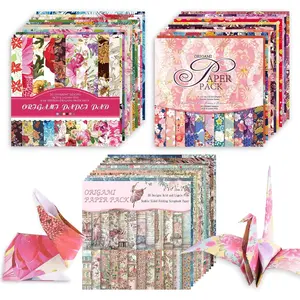 Origami 6x6 Paper Kit 150 Sheets 150  Colors Double Sided Same Printed Traditional Patterns Square for Arts Crafts Projects  Traditional Chiyo.Flower