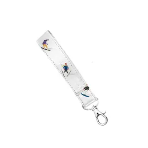 Wristlet Strap - Dancing Skier