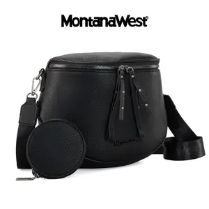 Montana West Large Fanny Pack Crossbody Sling Bags with Adjustable Strap and Coin Purse