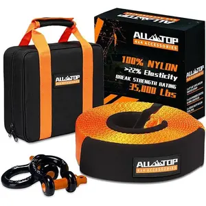 Recovery Strap Kit w/ Shackles: Strap 3in x 30ft - 35,000 Lbs