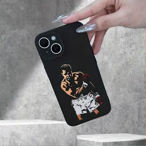 Popular Boxing Boy Design Phone Case, Featuring a High-End Matte Finish in Black, Fingerprint-Resistant, Full Lens Protection, Shockproof And Drop-Resistant. Compatible with Iphone 16/15/14/13/12/11/X/XR/XS/8/7/SE Mini Plus Pro Max Series, Providing All-A