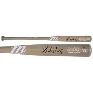 Brandon Nimmo New York Mets Autographed Player-Issued Gray Marucci Bat from the 2024 MLB Season - Fanatics Authentic Certified