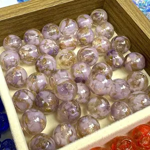 D. Hand Made Glass Beads For Jewelry Making 10 piece Per Order Vibrant Colors Ideal For Crafting Projects