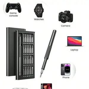 25-In-1 Small Precision Screwdriver Set, Professional Magnetic Mini Repair Tool Kit for Phone, Computer, Watch, Laptop, Macbook, Ring Doorbell, Replaceable Screwdriver Bits