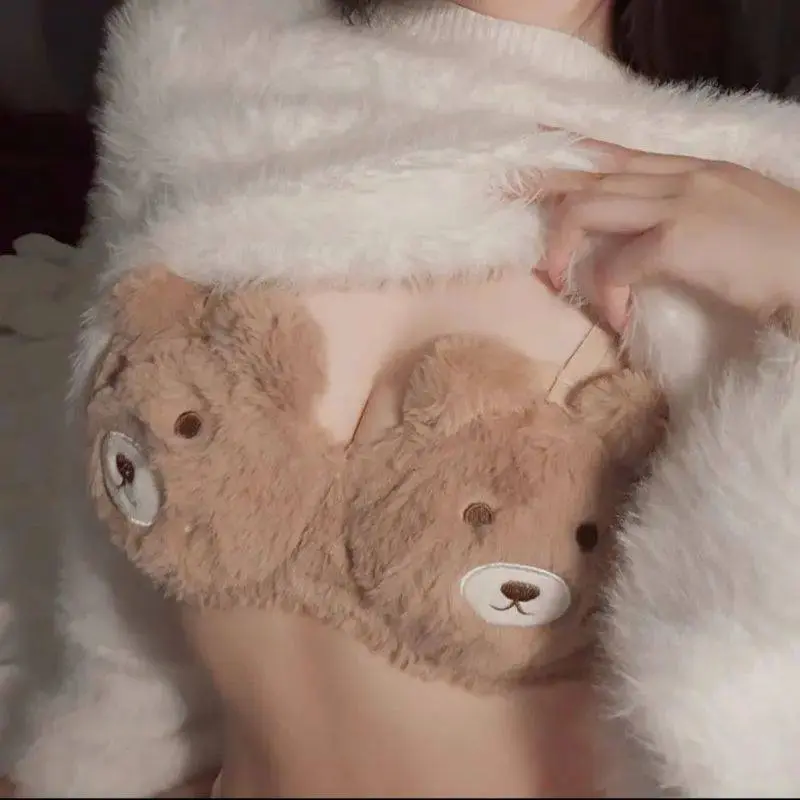 Sexy Lingerie Kawaii Plush Bra & Panty Set Warm Soft Bunny Bear Kitty Cozy Underwear for Winter Nights Holiday Gifts Romantic Couple Moments Valentine's sneaky lingerie lingerie party - TikTok Shop Sexy Lingerie Kawaii Plush Bra & Panty Set Warm Soft Bunny Bear Kitty Cozy Underwear for Winter Nights Holiday Gifts Romantic Couple Moments Valentine's sneaky lingerie lingerie party - TikTok Shop