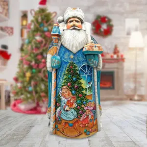 Nutcracker Clara Santa Hand-Painted WOODCARVED Masterpiece by G. DeBrekht - Christmas Decor - 215638