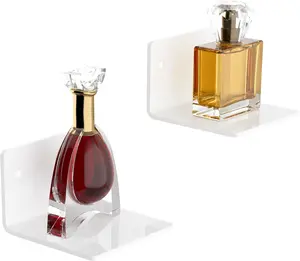 4 Inches White Small Wall Shelves Set of 2,  Small Floating Mini Shelf for Speaker, , Digital Clock,  Cameras, Heavy Duty, 2 Pack