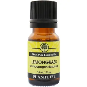Plantlife Lemongrass Essential Oil – Fresh Citrus Aromatic Oil for Cleansing, Massage, and Natural Home Care