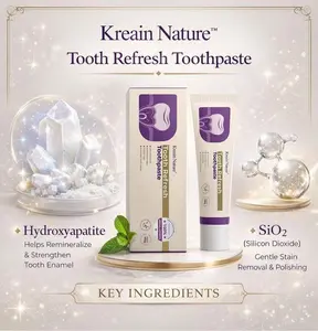 Kreain Nature  Tooth Refresh Toothpaste for Fresh Breath Prevent Tooth Loss with Natural Ingredients Gentle Care for Tooth Sensitivity Toothache Care for Dental Health